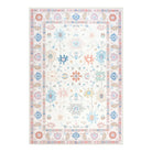 Cachet Washable Boho Oushak Floral Pink Rug Rugs Lahome