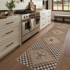 Lunette Washable Tribal Soft Easy Jute Tan Indoor/Outdoor Runner Rug Easy Jute Rug Lahome 2.5' x 10'