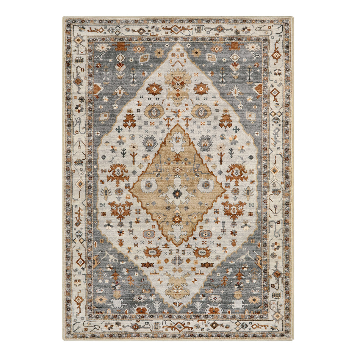 Felice Washable Boho Vintage Tribal Golden Rug Clearance Rugs Lahome