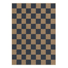 Colette Washable Checkered Easy Jute Blue Indoor/Outdoor Rug Easy Jute Area Rug Lahome