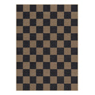 Colette Washable Checkered Easy Jute Dark Brown Indoor/Outdoor Rug Easy Jute Area Rug Lahome