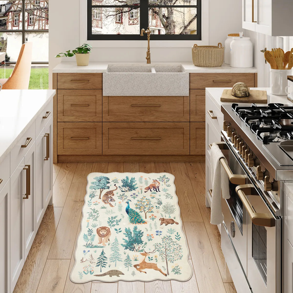 Javelle Washable Jungle Animal Fauves Beige Rug Area Rugs Lahome