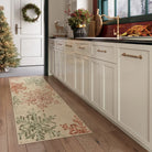 Perle Christmas Washable Crystal Snowflake Colorful Rug Area Rugs Lahome 2' x 4'