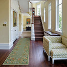 Solene Washable Modern Blooming Floral Garden Green Rug Area Rugs Lahome