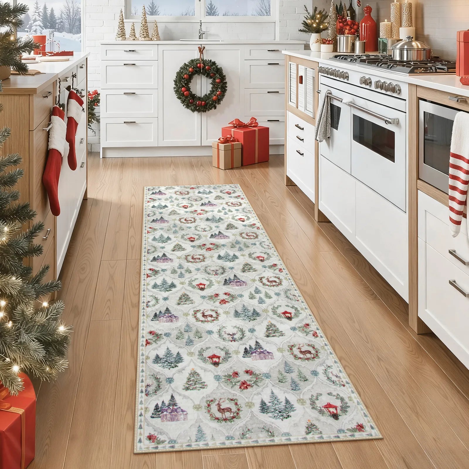 Pascal Christmas Washable World Moroccan Beige Rug Area Rugs Lahome