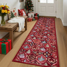 Pascal Christmas Washable World Moroccan Red Rug Area Rugs Lahome