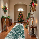 Velours Christmas Washable Tree and Snowflake Beige Rug Area Rugs Lahome