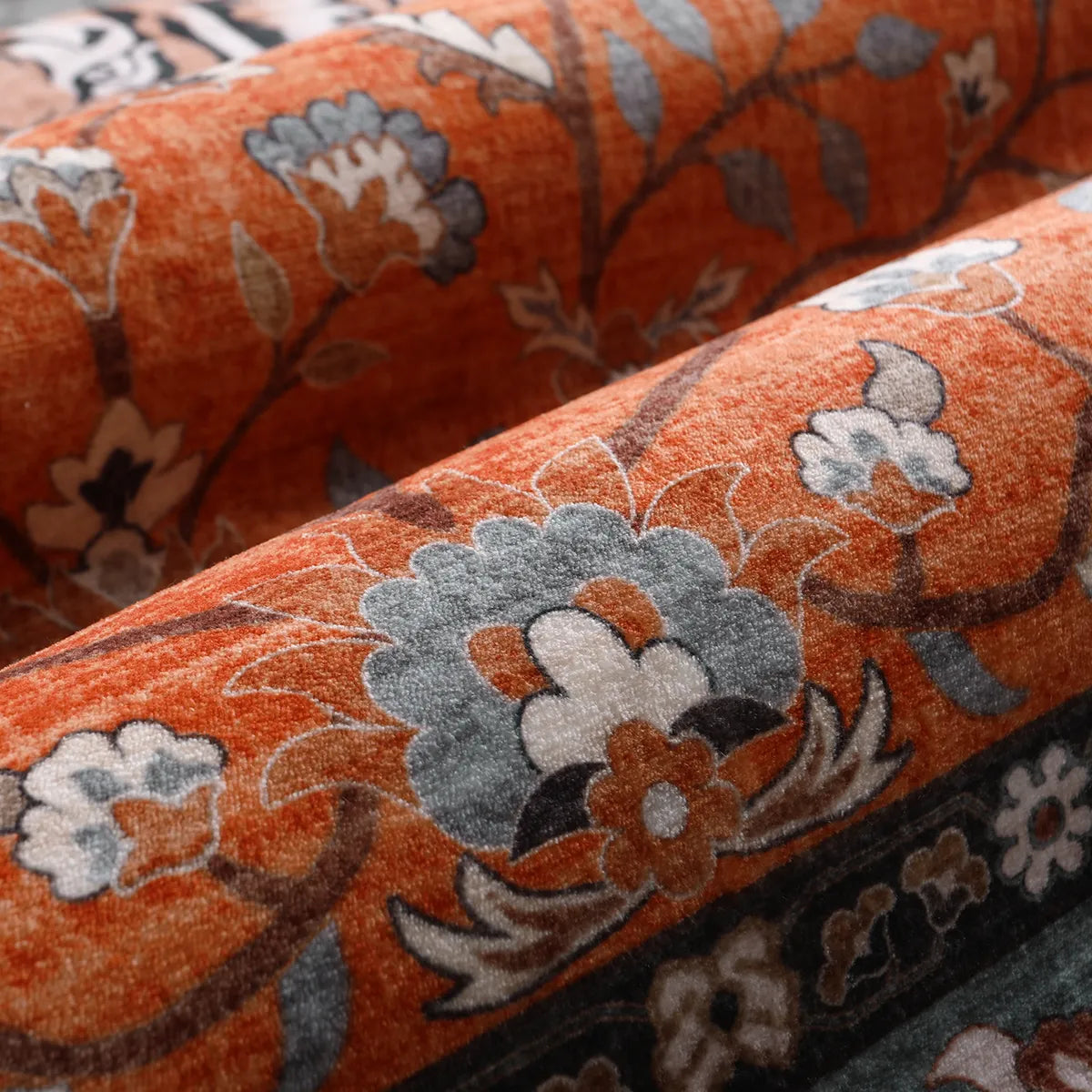 Rava Washable Wild Tiger Red Rug Area Rugs Lahome