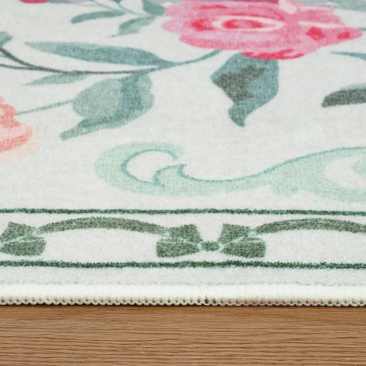 Rosabel Washable Floral Bows Green Rug Area Rugs Lahome