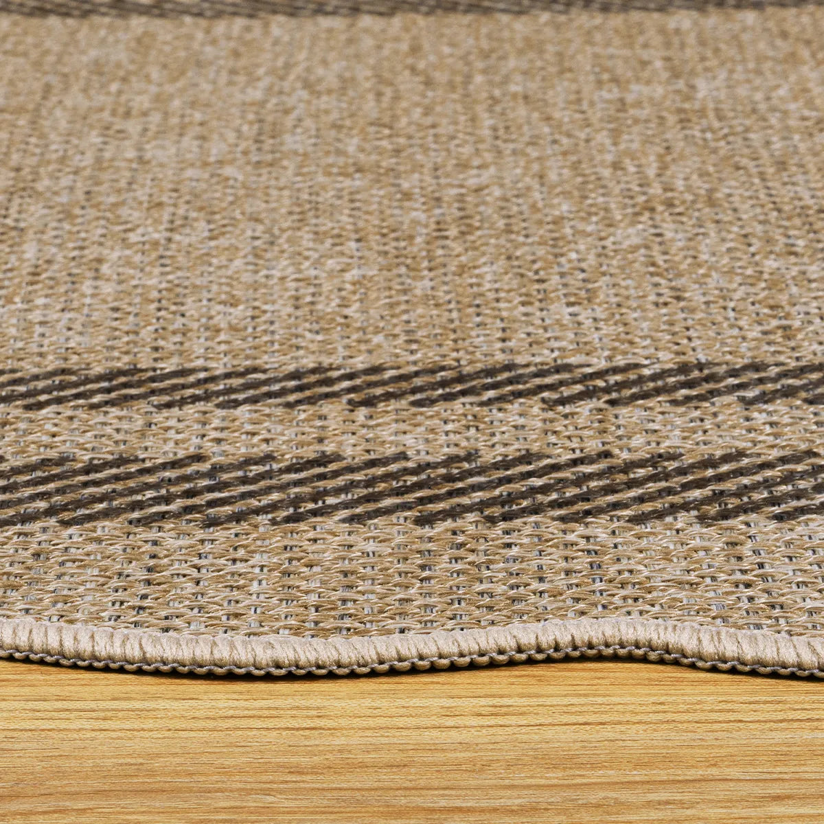 Linoe Washable Layered Wavy Oatmeal Easy Jute Rug Rugs Lahome