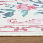 Rosabel Washable Floral Bows Pink Rug Area Rugs Lahome