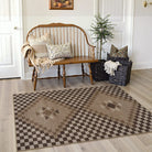 Lunette Washable Tribal Soft Easy Jute Tan Indoor/Outdoor Runner Rug Easy Jute Rug Lahome 3' x 5'