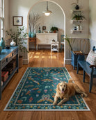 Vionnet Washable Modern Parisian Insect Green Area Rug Clearance Rugs Lahome