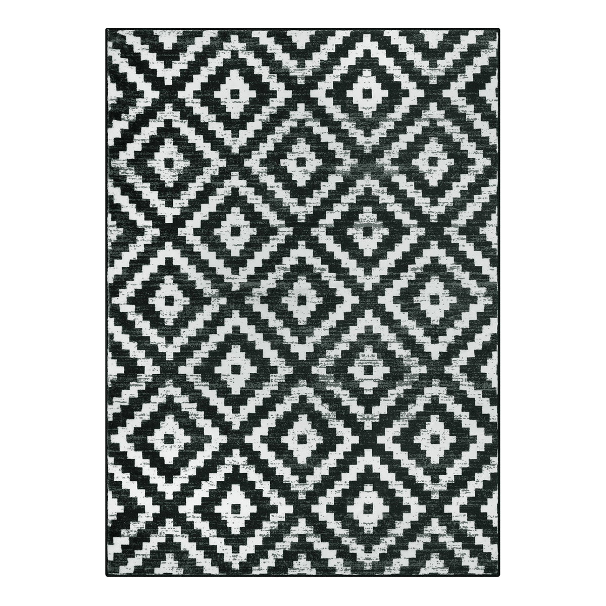 Clearance Joanne Washable Modern Moroccan Geometric Kilim Black Rug Clearance Rugs Lahome