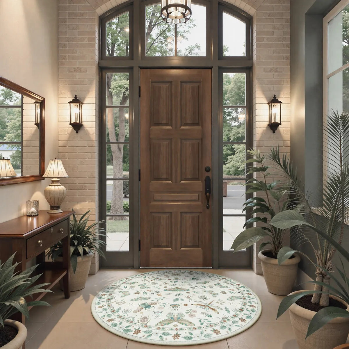 Clearance Vionnet Washable Modern Parisian Insect Beige Rug Clearance Rugs Lahome