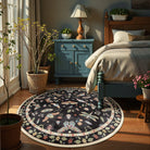 Vionnet Washable Modern Parisian Insect Black Rug Rugs Lahome