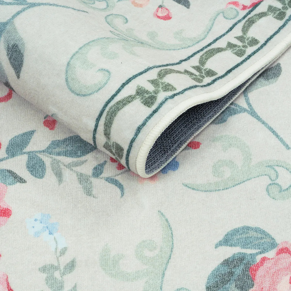 Rosabel Washable Floral Bows Green Rug Area Rugs Lahome