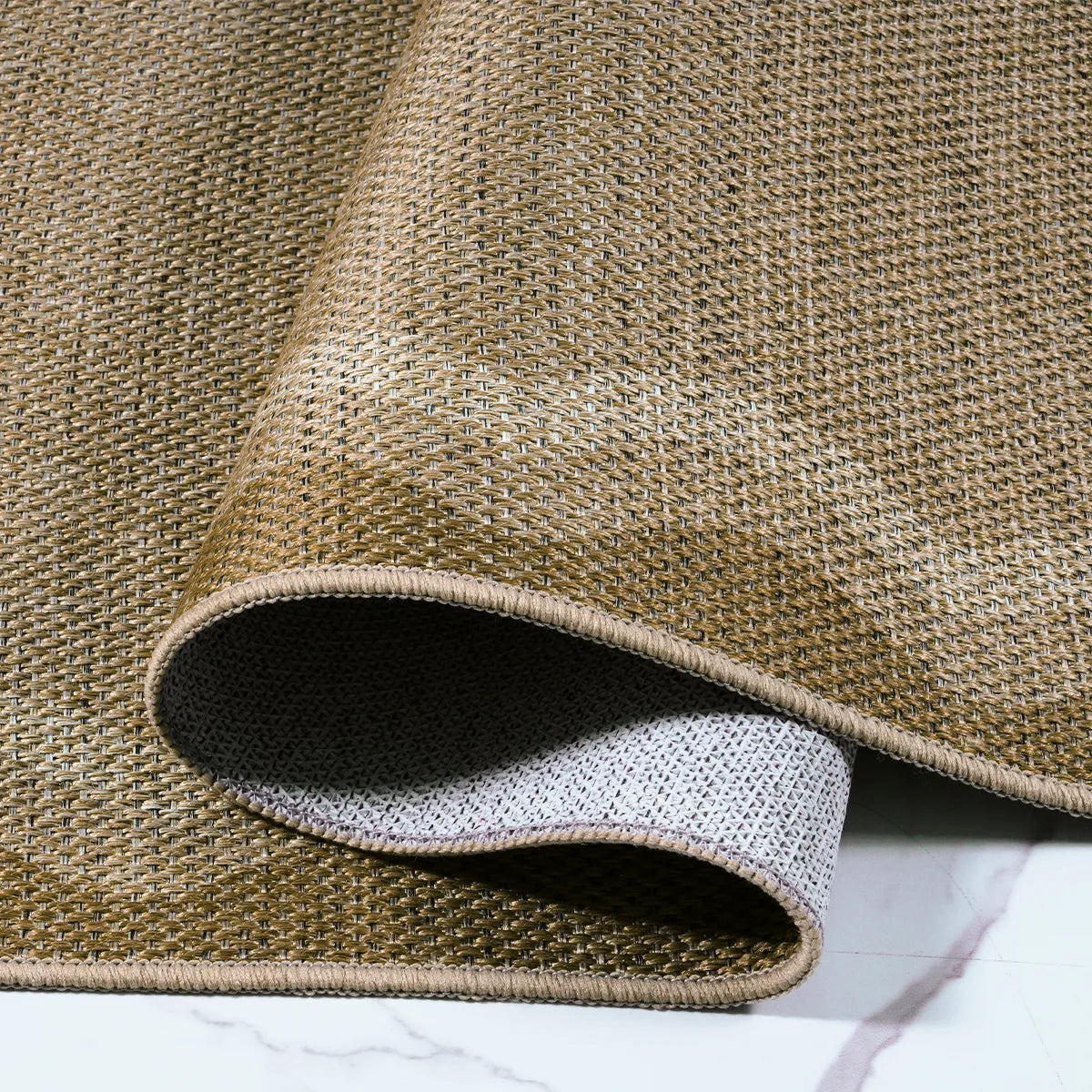 Linoe Washable Gradient Wavy Oatmeal Easy Jute Rug Rugs Lahome