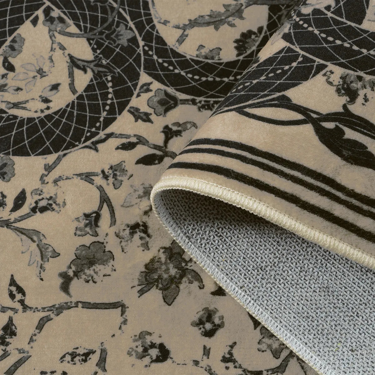 Serpente Washable Mystical Snake Brown Rug Area Rugs Lahome