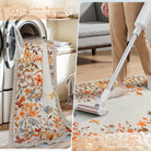 Solene Washable Modern Blooming Floral Garden Yellow Rug Area Rugs Lahome