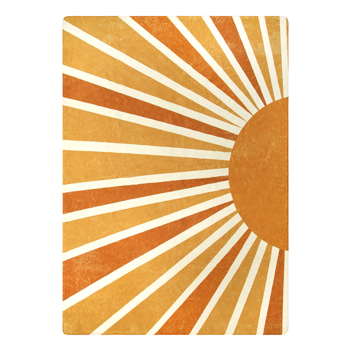 Elora Washable Boho Rainbow Sunshine Orange Round Rug Area Rugs Lahome