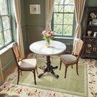 Ariele Washable Vintage Floral Scalloped Sage Green Rug Area Rugs Lahome
