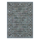 Elodie Washable Boho Vintage Trellis Floral Blue Rug Clearance Rugs Lahome