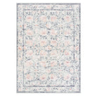 Liliane Washable Vintage Floral Grey Purple Rug Rugs Lahome