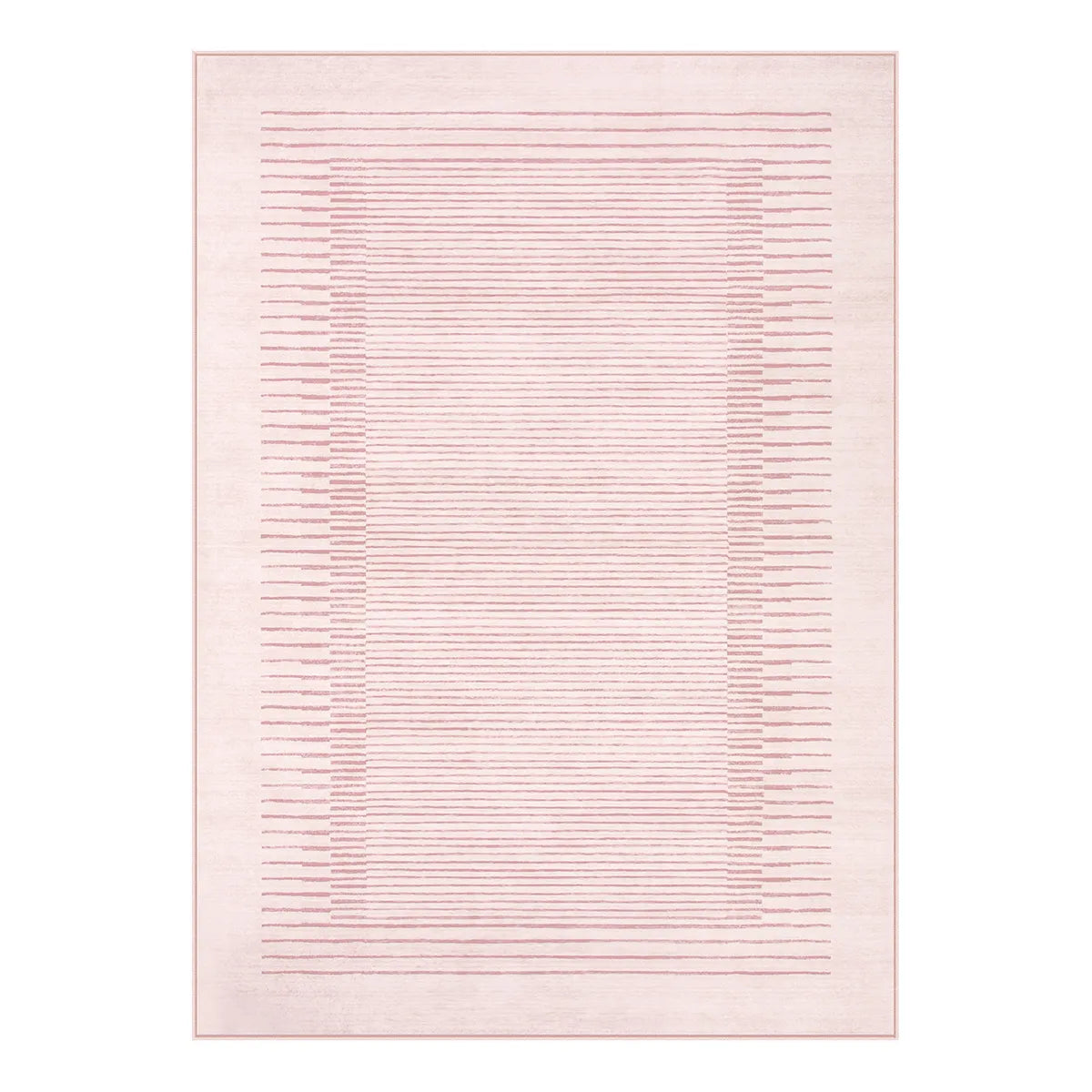 Linea Washable Modern Minimalist Line Pink Area Rug Rugs Lahome