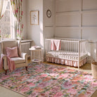 Vernay Washable Forest Woodland Pink Runner Rug Area Rugs Lahome