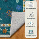 Vionnet Washable Modern Parisian Insect Green Area Rug Clearance Rugs Lahome