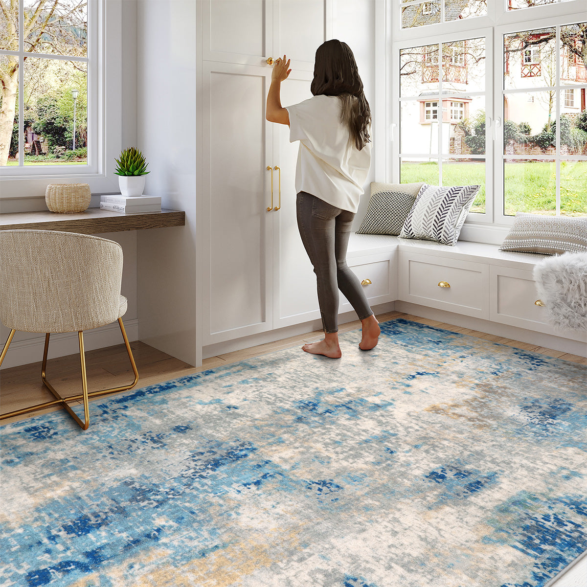 Modern Abstract Area Rug