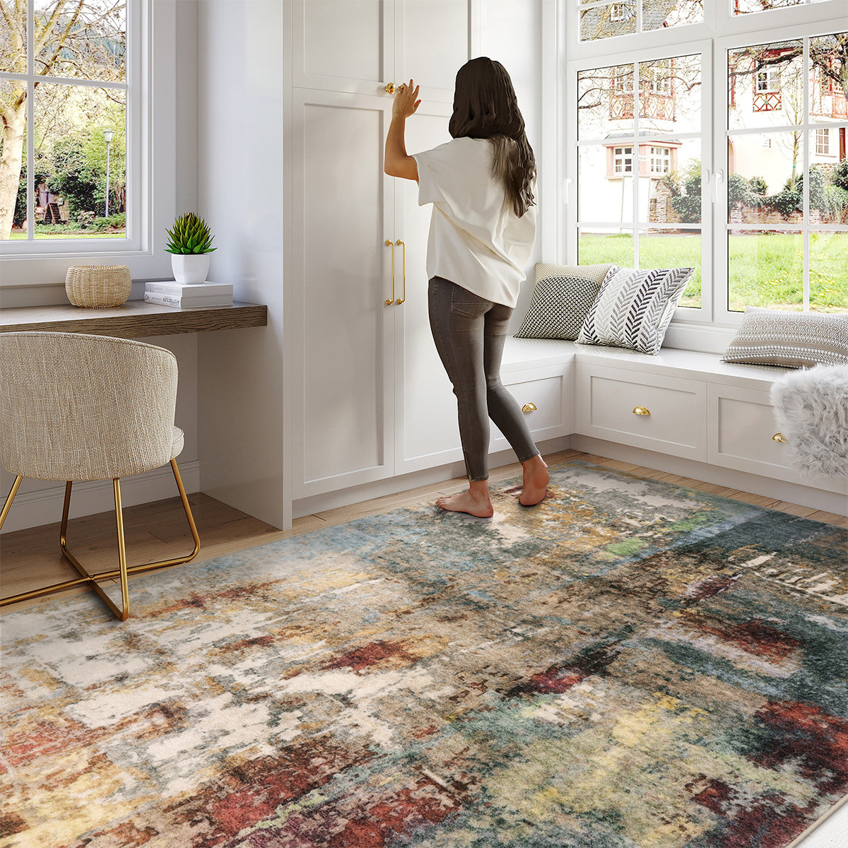 Modern Abstract Area Rug