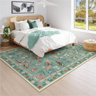 Vionnet Washable Modern Parisian Insect Light Green Rug Area Rugs Lahome
