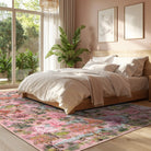 Vernay Washable Forest Woodland Pink Runner Rug Area Rugs Lahome
