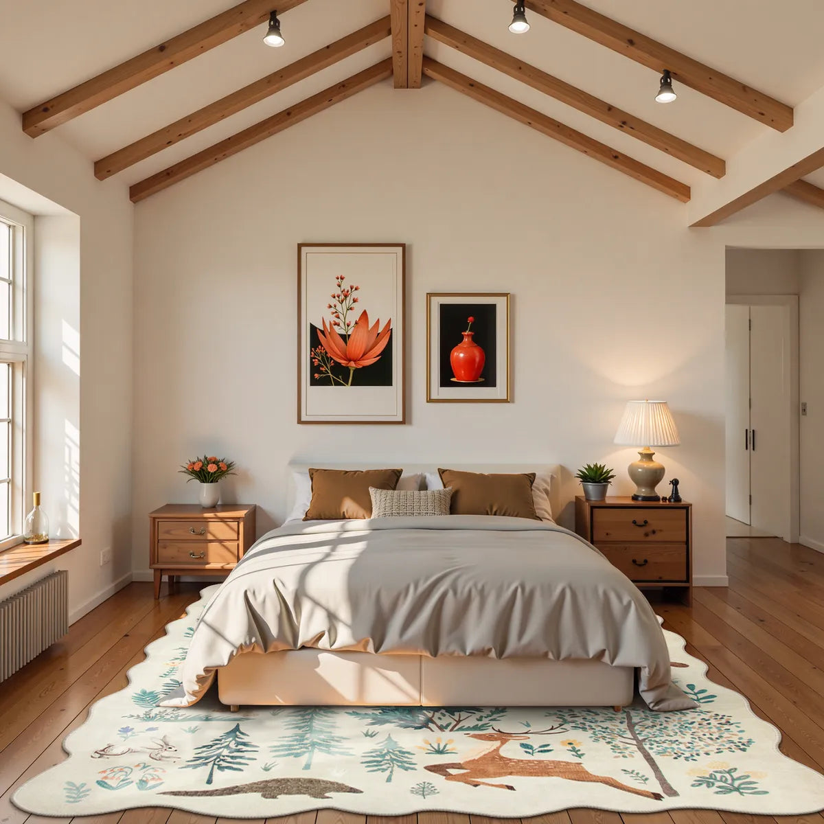 Javelle Washable Jungle Animal Fauves Beige Rug Area Rugs Lahome