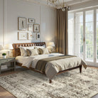 Margot Washable Vintage Distressed Beige Rug Clearance Rugs Lahome