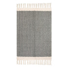 Belle Washable Farmhouse Non-Shedding Boho Grey Rug with Tassels Cotton Area Rugs Lahome
