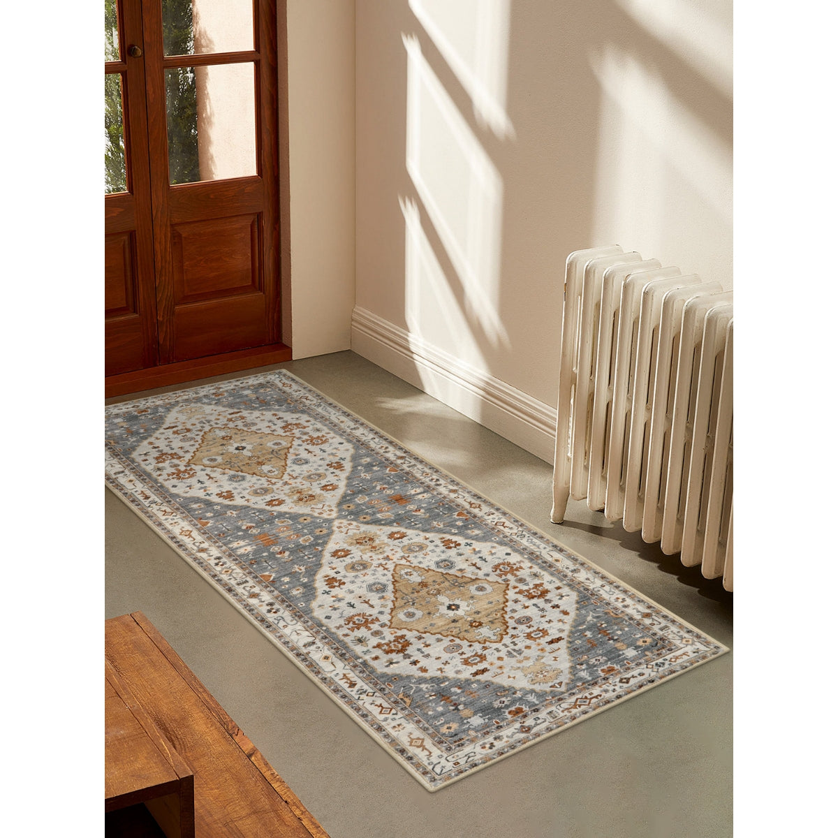 Felice Washable Boho Vintage Tribal Golden Rug Clearance Rugs Lahome 2' x 6'