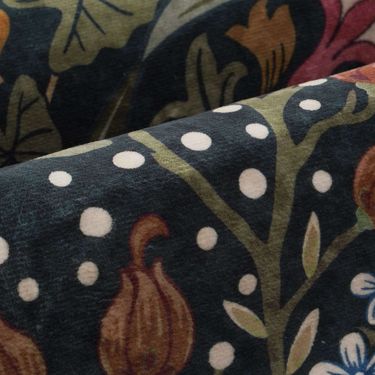 Claude Dark Green + Flore Green 2 Piece Washable Rug Set Rug Set Lahome