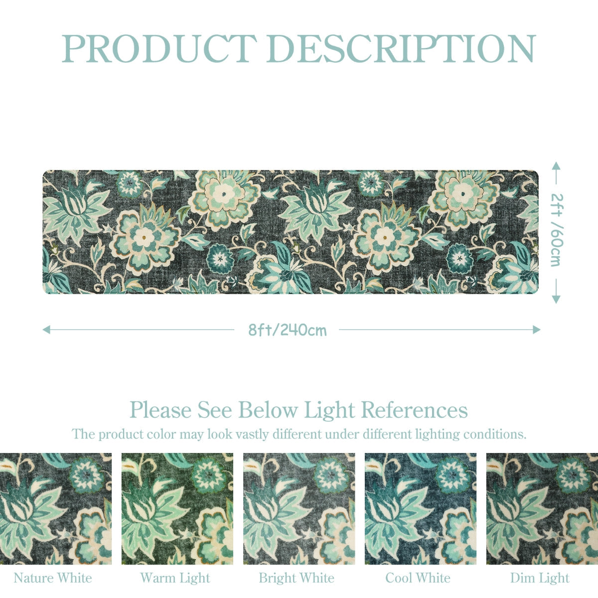 Cloris Paisley Modern Vintage Floral Rug