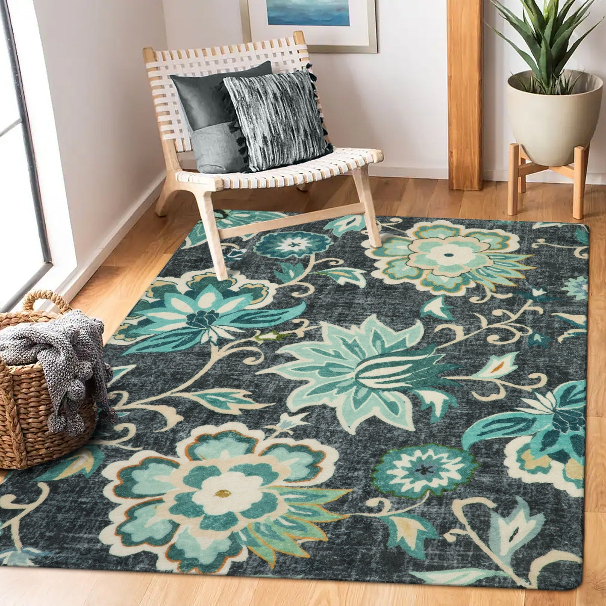 Cloris Paisley Modern Vintage Floral Rug