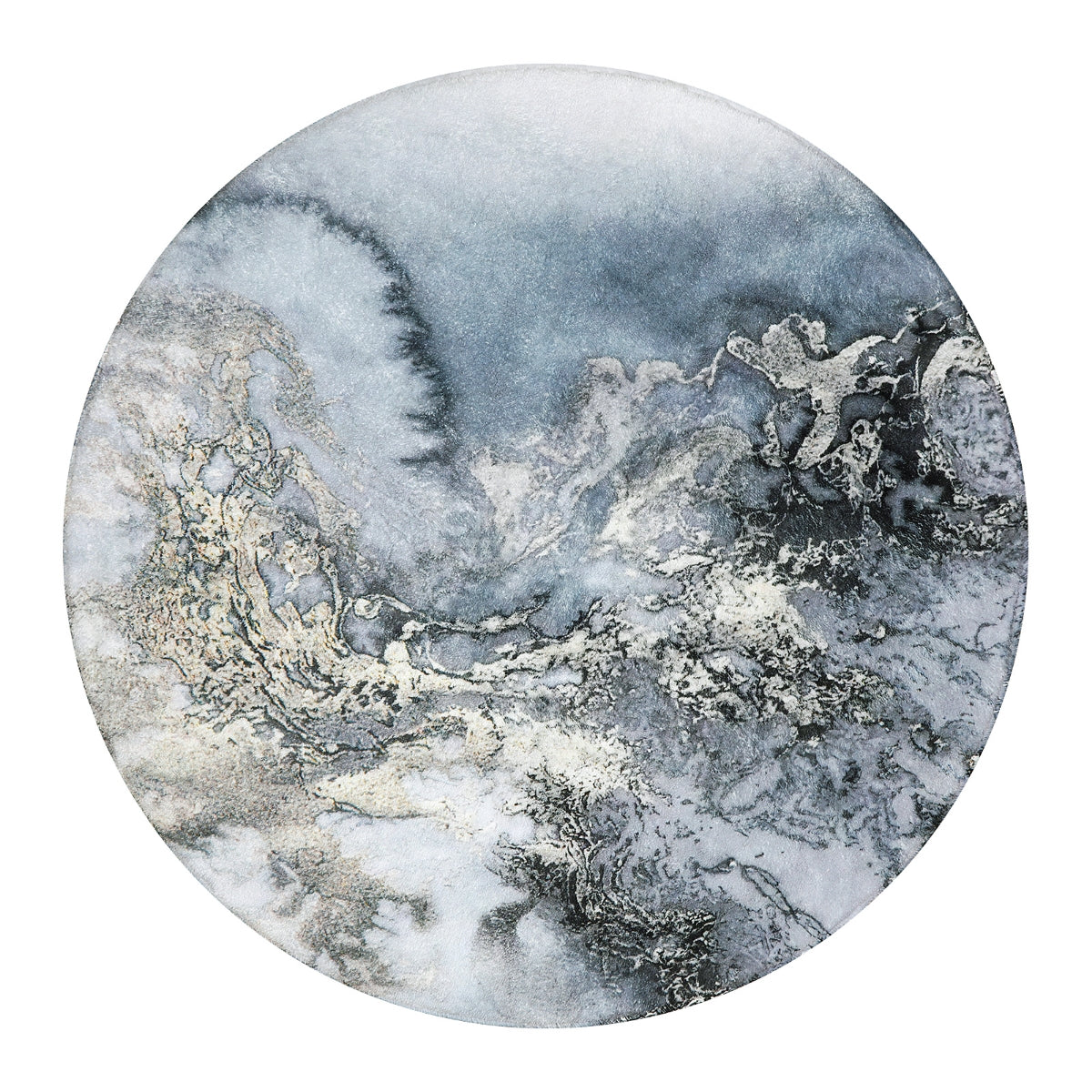 Deniz Marble Ocean Wave Area Rug
