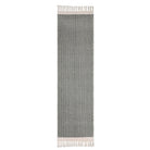 Farmhouse Non-Shedding Washable Boho Grey Rug with Tassels