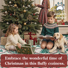 Glace Christmas Washable Tree and Reindeer Green/Beige Rug Area Rugs Lahome