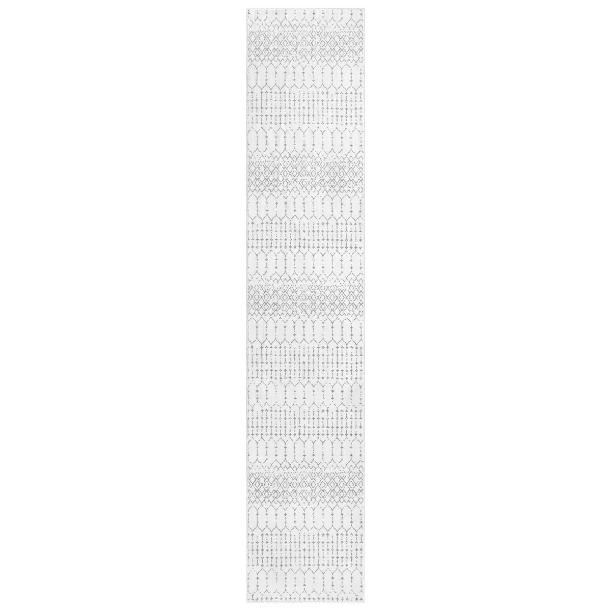 Hana Washable Moroccan Geometric White Rug Area Rugs Lahome