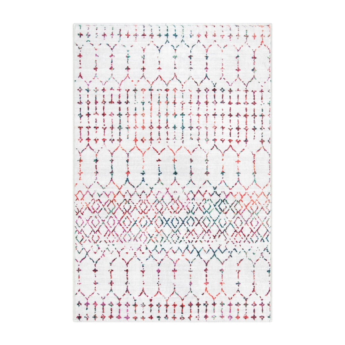 Hana Washable Moroccan Geometric Colorful Rug Area Rugs Lahome