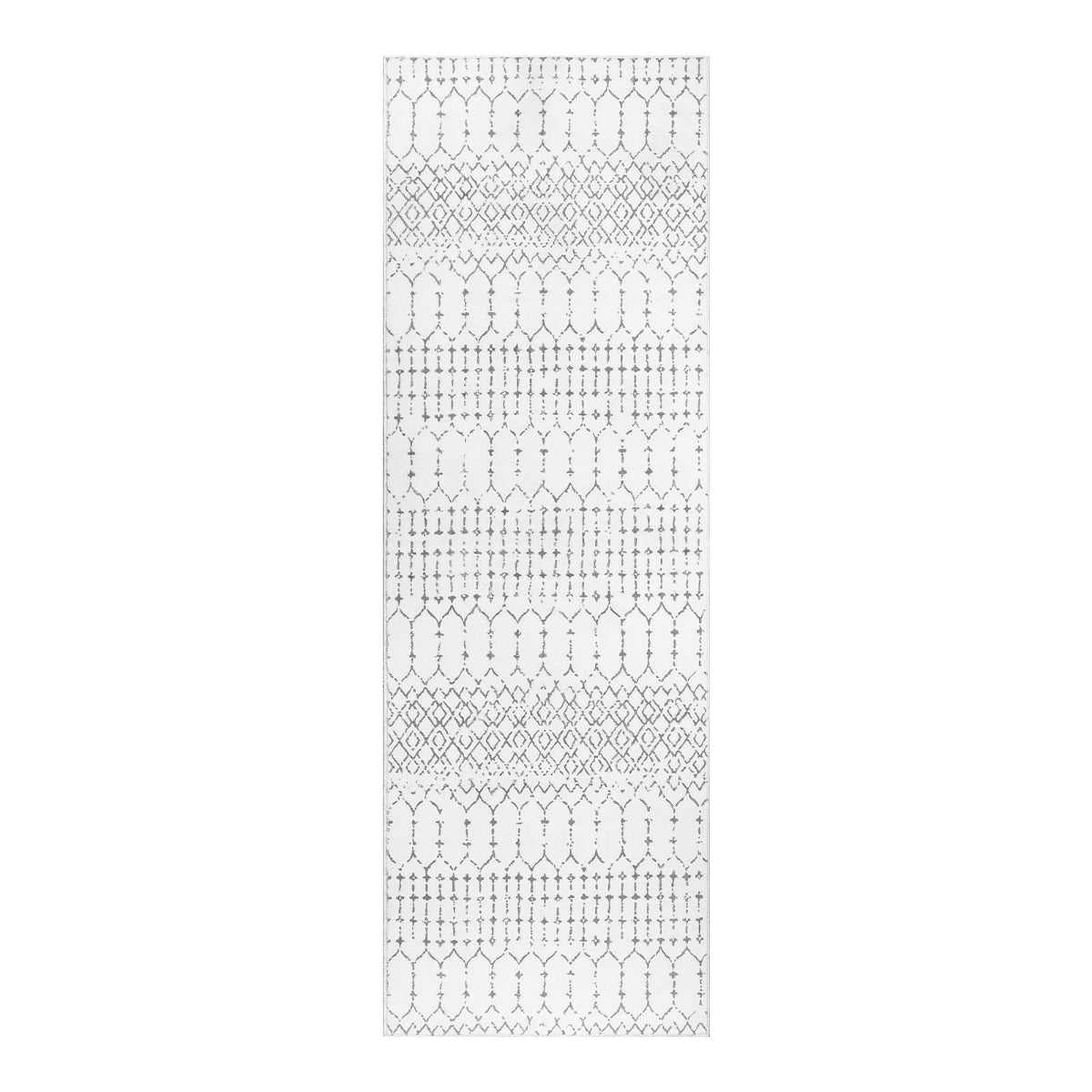 Hana Washable Moroccan Geometric White Area Rug Area Rugs Lahome