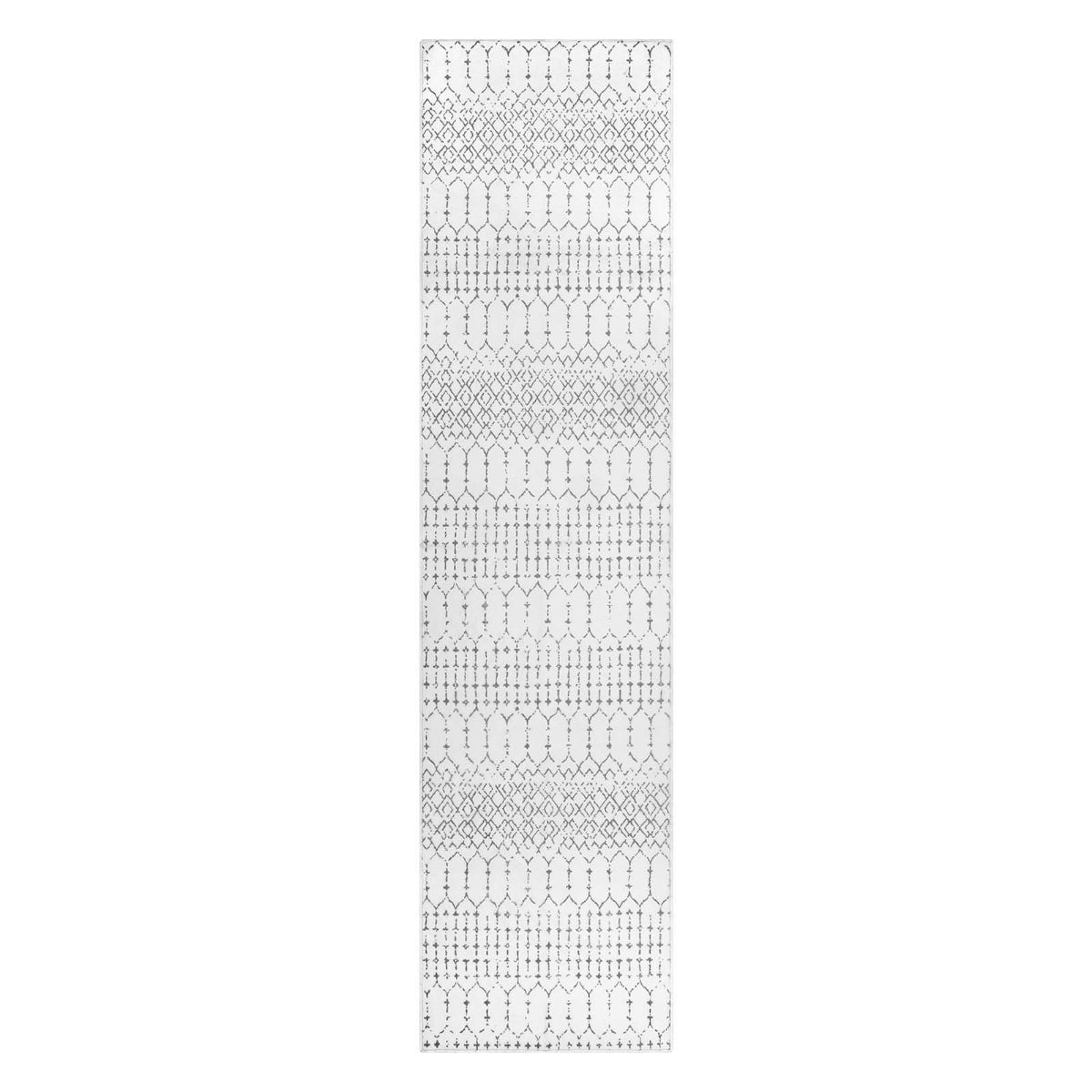 Hana Washable Moroccan Geometric White Area Rug Area Rugs Lahome