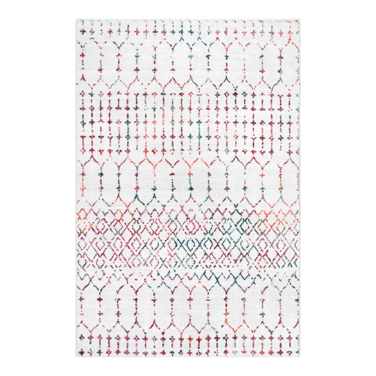 Hana Washable Moroccan Geometric Colorful Rug Area Rugs Lahome
